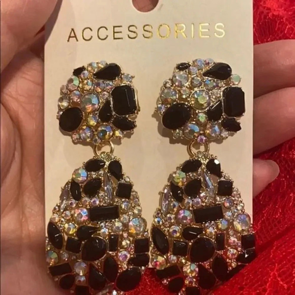 - New Colorful Crystals Drop Earrings  For W… - Picture 3 of 12